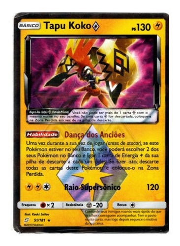 Pokémon Tcg Coleção Tapu Koko Com Broche E Miniatura - Copag